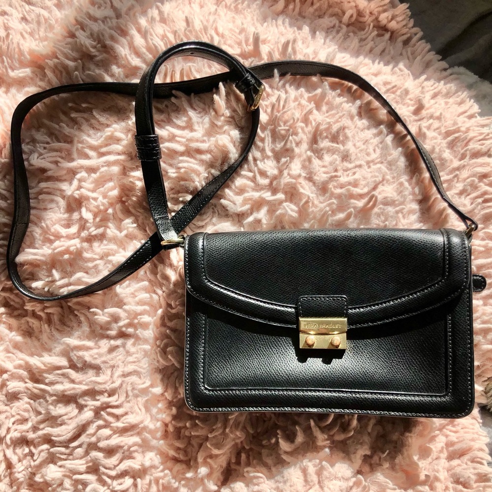Vera Bradley black leather purse